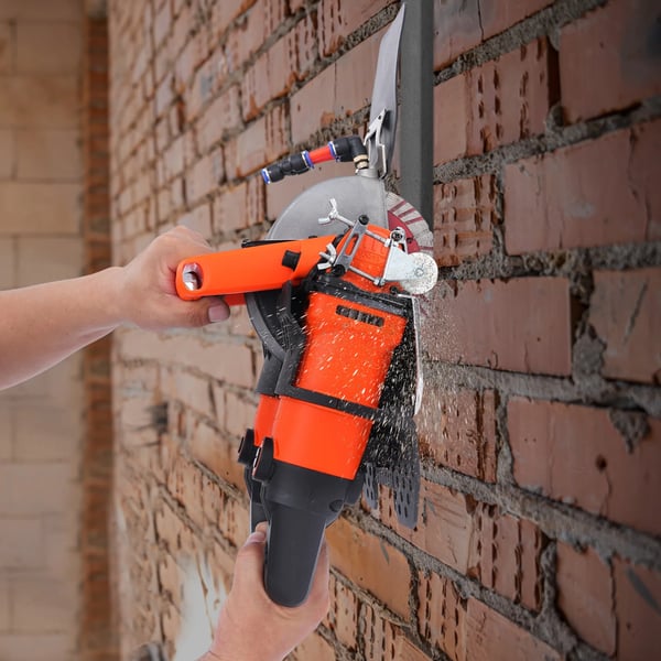 Murfræser - Betonskærer - Laserpositionering - 5200 W - 10500 o/min - 72 mm - Netdrevet - Sort