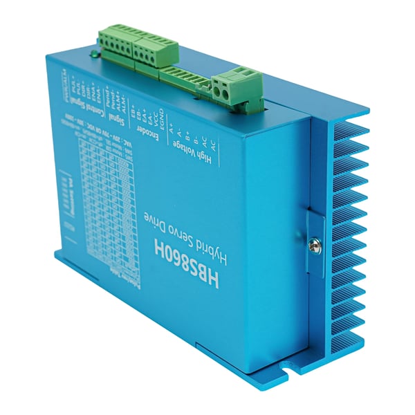 Lukket kredsløb stepmotor-sæt NEMA 34 - HBS860H+86HBS120 - 12 Nm - 8 A - DSP driver - AC - 5–24 V signal - Til CNC router/graver/fræser