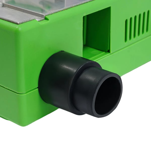Mini sähköinen pöytäsaha - 220 V AC, 480 W - 8800 r/min - Maks. leikkuusyvyys 10 mm - Terä 55 mm - EU-pistoke - Tummanvihreä