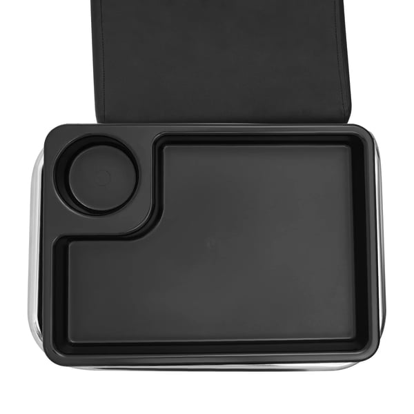 Manicurevogn - Salonvogn - Justerbar værktøjsbakke 53–77 cm - Max 100 kg - 31×38×44 cm - Med hjul - Plast - Sort