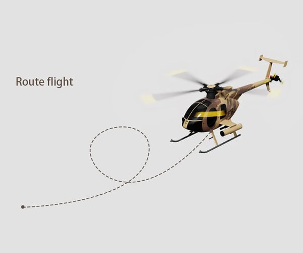 C189 MD500 - RC-helikopter - 2,4 GHz 6-kanaler - Højdehold - Flybarless - Børsteløs motor - Rækkevidde 150–200 m - Flyvetid 10–20 min - Chokoladebrun