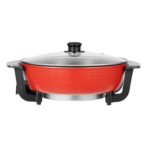 Elektrisk hotpot - Gryta med 2 fack - 1360 W - 220 V - Nonstick yta - Livsmedelsklassad - Himmelblå