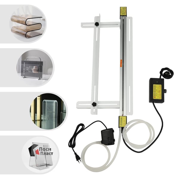 Acryl/PVC plastbukker - Linjebukkemaskine - Bukkebredde 60 cm - Justerbart beslag - Opvarmet - CE-certificeret - Til plastplader
