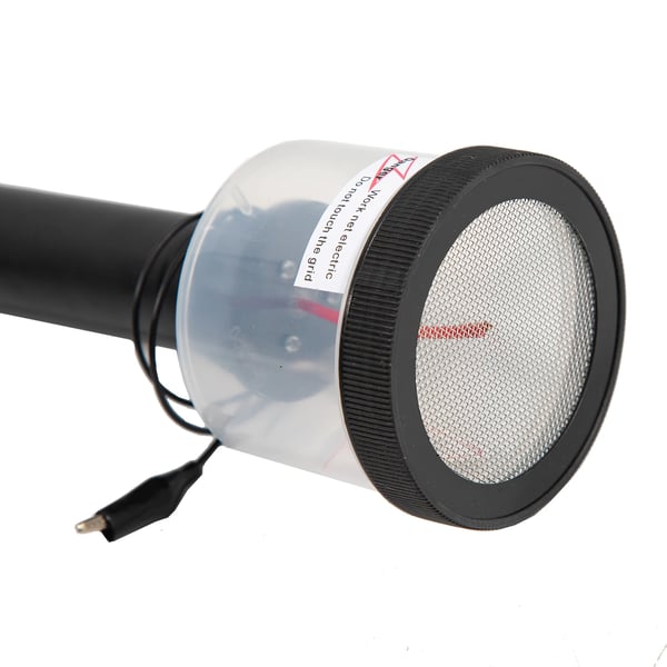 Statisk græs applikator - Elektrostatisk flocking maskine - 5000 V udgang - DC 3 V - ABS - Skridsikkert håndtag, 2 sigter - Sort