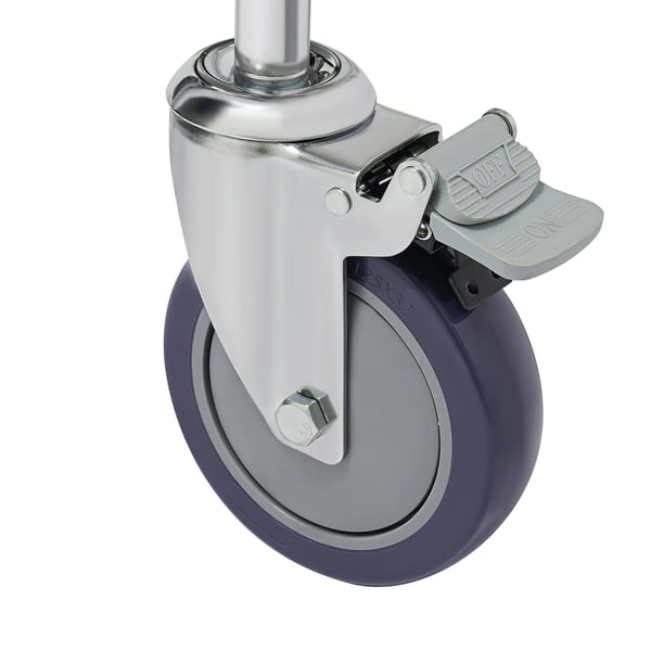 Evakueringsstol til trapper - Sammenklappelig - Max 159 kg - Aluminiumlegering - 4 hjul (2 med bremse) - Sikkerhedsseler - Orange