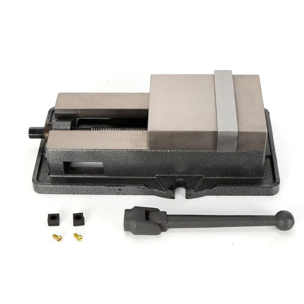 Tarkkuusruuvipuristin CNC/jyrsin - Koneistuspuristin - Leukaleveys 16 cm - Avausväli 16 cm - Leukakorkeus 4,5 cm - Raskas rakenne