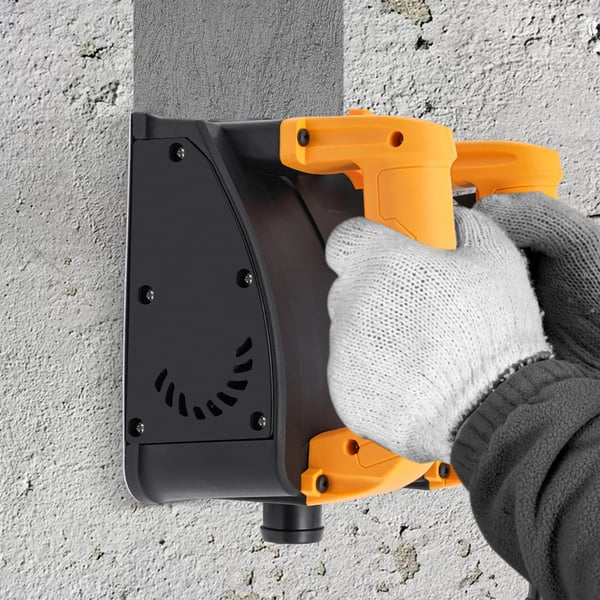 Seinä-uraleikkuri - Wall Chaser - 1200 W - 4000 r/min - Säädettävä syvyys 1–4 mm - Betonille, rappaukselle, sementille - Oranssi