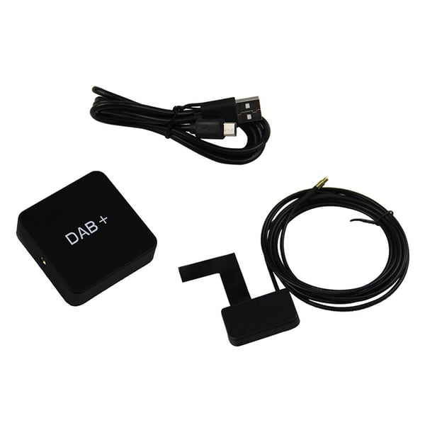 DAB digitalradio adapter - DAB 004 tuner - USB-drevet - FM-transmission - Til Android 5.1+ bilradio - Sort