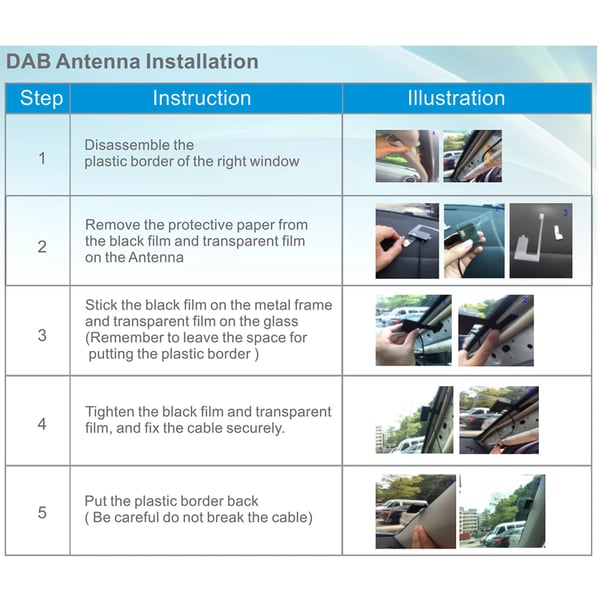 DAB digitalradio adapter - DAB 004 tuner - USB-drevet - FM-transmission - Til Android 5.1+ bilradio - Sort