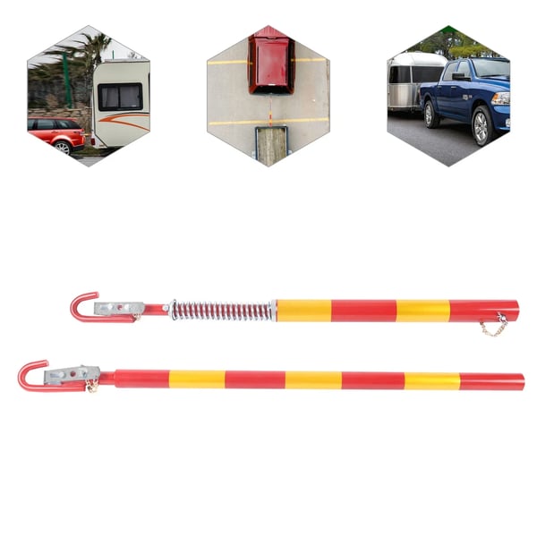 Bugserstang/Trækstang - Biler & Små SUV'er - 175 cm - 5 ton - Krom-vanadiumstål - Støddæmpning Rykkefri Bugsering - 8,7 kg - Gul