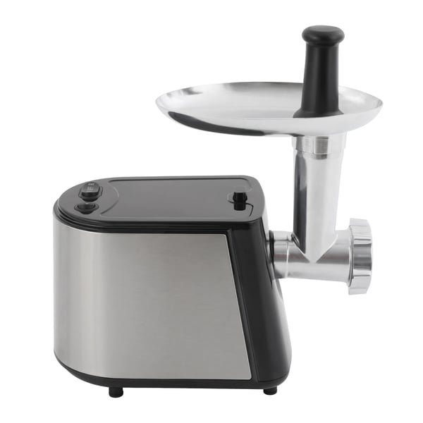 Kødhakker - Elektrisk kødkværn - 350 W, 800 W maks. effekt - 220 V EU-stik - Rustfrit stål - 60 kg/t - 3 hulskiver - Sort