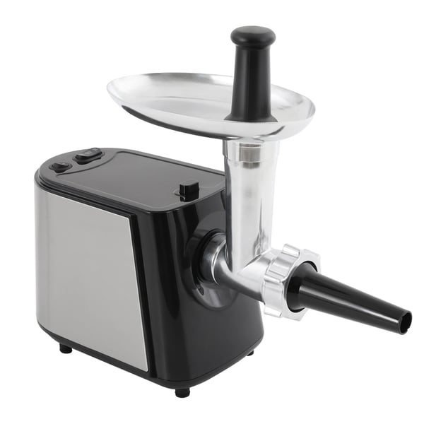 Kødhakker - Elektrisk kødkværn - 350 W, 800 W maks. effekt - 220 V EU-stik - Rustfrit stål - 60 kg/t - 3 hulskiver - Sort