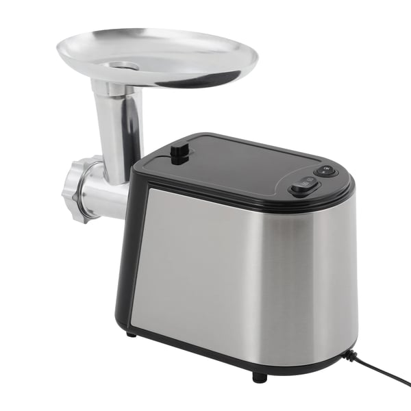 Kødhakker - Elektrisk kødkværn - 350 W, 800 W maks. effekt - 220 V EU-stik - Rustfrit stål - 60 kg/t - 3 hulskiver - Sort