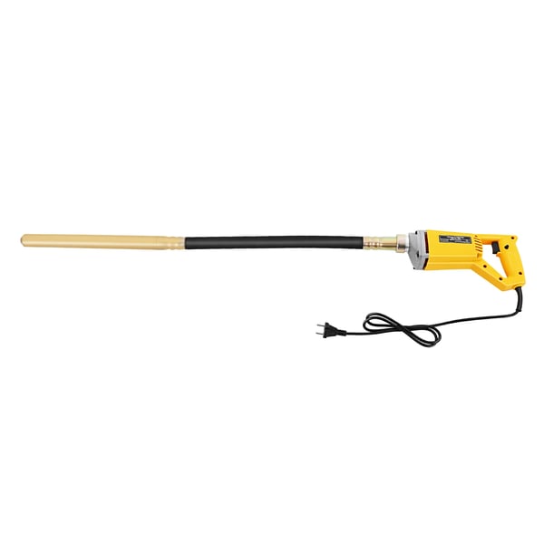 Bærbar Betonvibrator - Vibratorstav - 850 W - 220 V EU-stik - 4500 o/min - 1 m aksel - Ø 25–50 mm - Kobbermotor - Gul