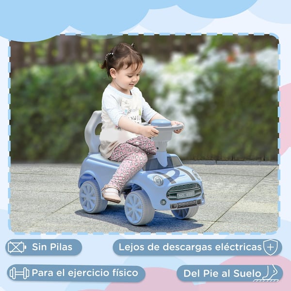 Gåbil för barn - Ride-on - 18–36 månader - 4 hjul - Plast - 53×25×35 cm - Blå