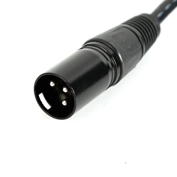 DMX-kabler 10-pak - XLR 3-polet han–hun - 2 m - 110 ohm - Sort