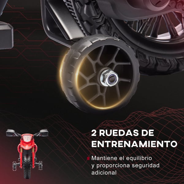 Elektrisk barnmotorcykel - Åkleksak - 3+ år - 2 hjul - Metallram - Max 30 kg - Grön