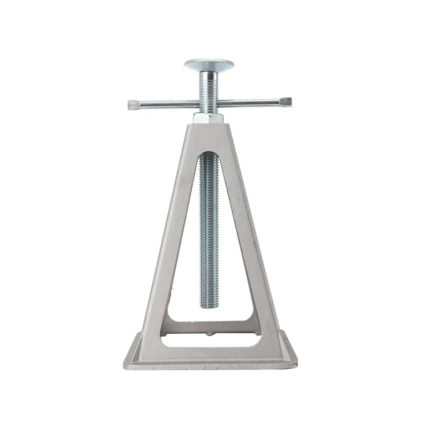 Støtteben til autocamper/campingvogn - Støttebuk 4-pak - Aluminiumlegering - Kapacitet 3600 kg - Enkeltspindel - Stabelbar