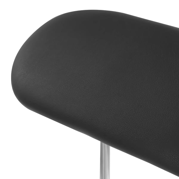 Tattoo arm-/bensstøtte - Tripod-stativ - Justerbar højde 65–100 cm - Hældning 0–100° - Rustfrit stål - 40 mm polstring - Skridsikre fødder - Sort