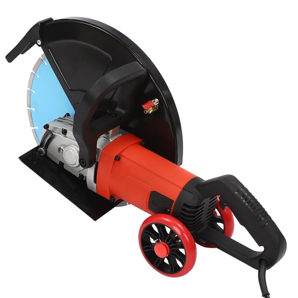 Betonsav - Kap- og skæresav - 350 mm diamantklinge - 4000 W - Til beton og gips - Blå