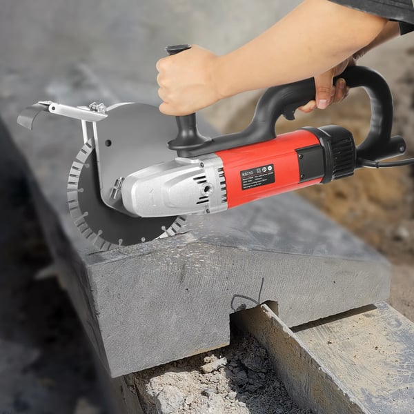 Elektrisk betonsav - Rundsav K9210 - Skæredybde 68 mm - 2700 W - 7000 o/min - 220 V EU-stik - 5 kg - Rød