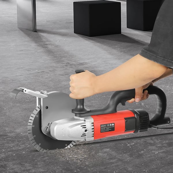 Elektrisk betonsav - Rundsav K9210 - Skæredybde 68 mm - 2700 W - 7000 o/min - 220 V EU-stik - 5 kg - Rød