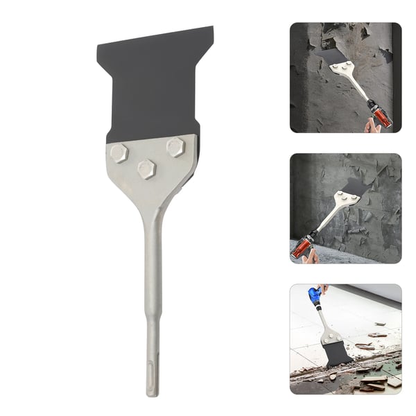 SDS Plus lattiaskaavin - Sarja - 275×100 mm terä - Varaterä ja ruuvit - Jousiteräs 40Cr - Laatoille, tiilille, betonille