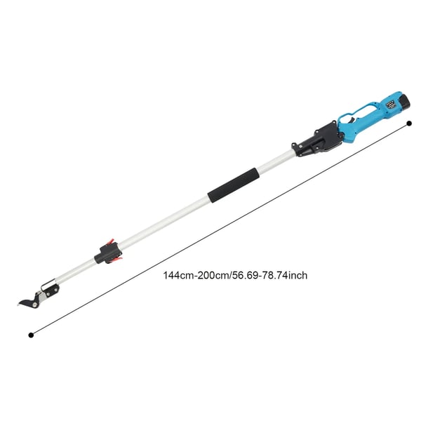 Sähkökäyttöiset oksasakset - Akkukäyttöinen oksaleikkuri - Harjaton moottori 500 W - Leikkaa jopa 25 mm - SK5-terä - 2 akkua - Sininen