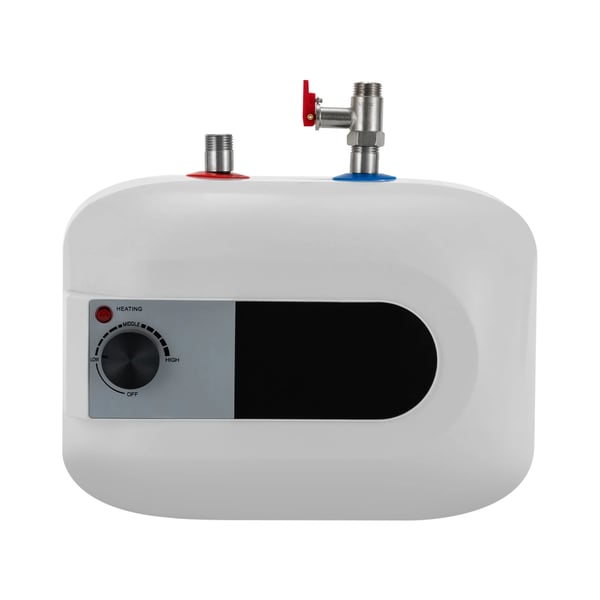 Elvarmvattenberedare - SY-8 6 L - 1500 W - Säkerhetsventil - Övre vattenutlopp - Snabb uppvärmning - Transparent