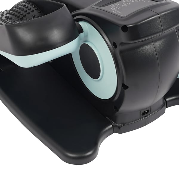 Bærbar pedaltræner - Under-bord elliptisk maskine - Fjernbetjening - 220V 60W - Siddende bentræning - Blå