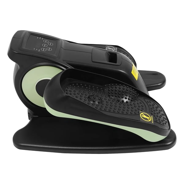 Pedaltræner - Under-bord elliptisk minicrosstrainer - Fjernbetjening - 220V 60W - Til siddende bentræning - Hjem/Kontor - Grøn