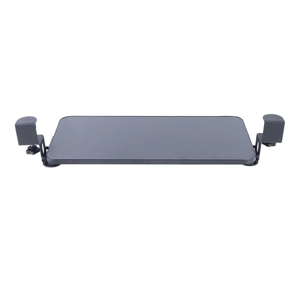 Näppäimistötaso Pöydän Alle - Ulosvedettävä Hylly - 52×25 cm - Ulosveto 25 cm - Säädettävä Väli 1–4 cm - Enimmäiskuorma 20 kg - MDF & Hiiliteräs