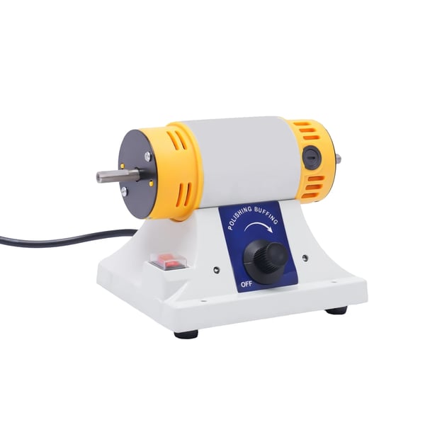 Smykkepoleringsmaskine - Bænkpudser - 320 W - 800–10000 omdr./min Variabel Hastighed - 2 Polerskiver - 220 V - EU-stik