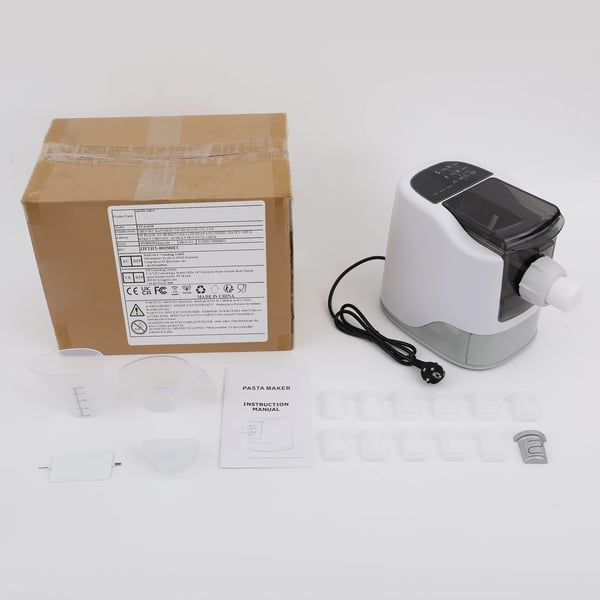 Nudelmaskine til hjemmebrug - Elektrisk pastamaskine - 220V - Automatisk - Multifunktion - Rustfrit stål - Pink
