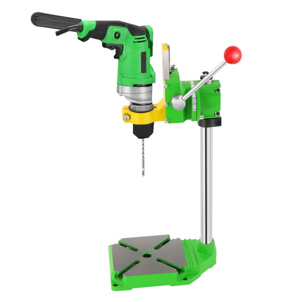 Justerbart borestativ - Bordborestativ - 0–90° Vinkel - Til håndboremaskine - Klemområde 38–43 mm - Slaglængde 6 cm - Model 6117 - Multifarvet