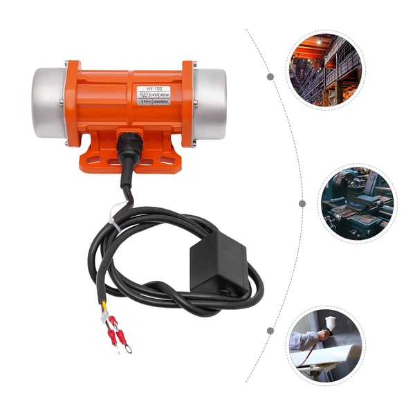 Elektrisk vibrationsmotor til beton - PT100/2S-18 - 100W - 220V 50Hz - 3000 omdr./min - IP65 - CE
