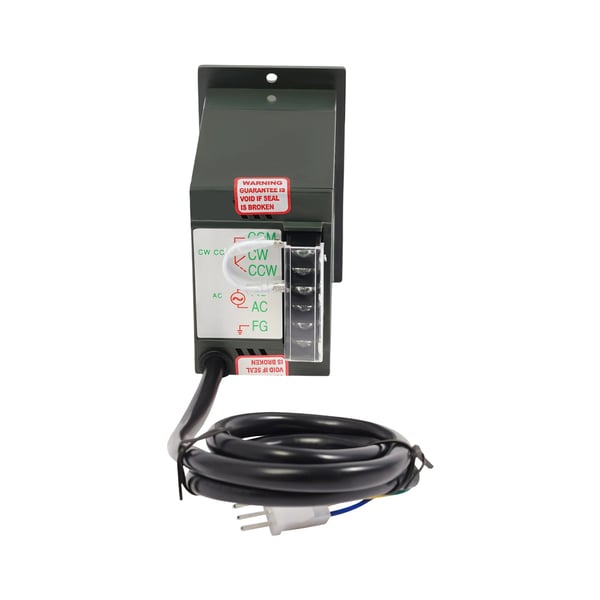 RV40 matovaihdemoottori - AC-vaihdemoottori - 220 V - 180 W - 35 Nm - Ulostulonopeus 0–27 r/min - Nopeudensäädin - Harmaa
