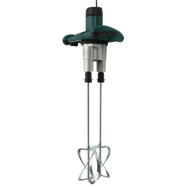 Mørtel- og cementmixer - Håndholdt dobbeltspindel - 2800 W - 6 Hastigheder - 220 V 50 Hz - EU‑stik - M14 - Grøn