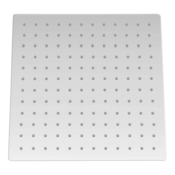 Brusesæt - Regnbruser med Håndbruser - Topbruser 30 cm - Rustfrit Stål - G1/2 Tilslutning - Keramisk Ventilindsats - Ventil og Slange Medfølger - Krom