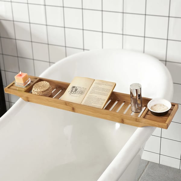 FRG212-N, badekarsbakke i bambus, 80 cm lang, brun