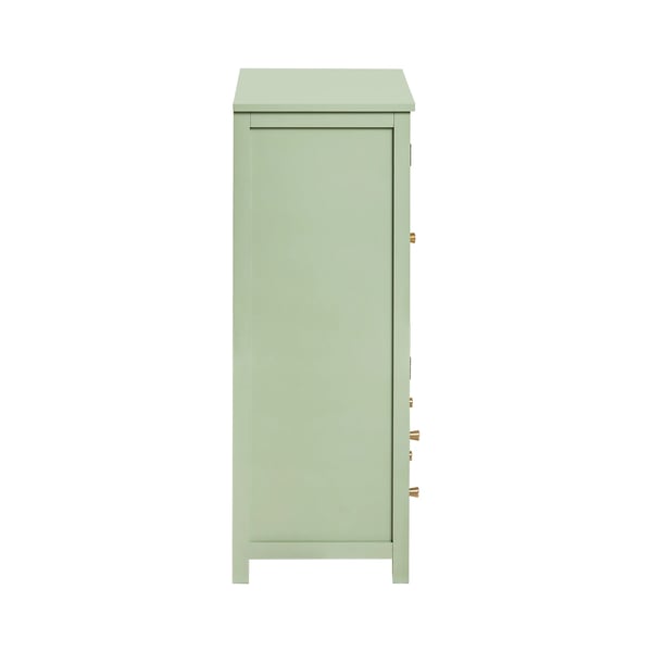 Opbevaringsskab FSB72-GR, sideboard/skoskab, døre i gitterlook, grøn