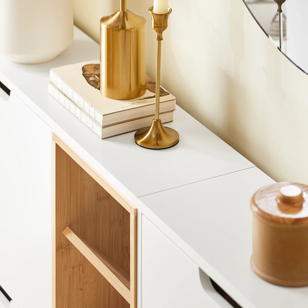 Skoskab - FSR183-WN - 4 Vippelåger - Smalt Design - Skoreol & Opbevaring - Entremøbel - Hvid