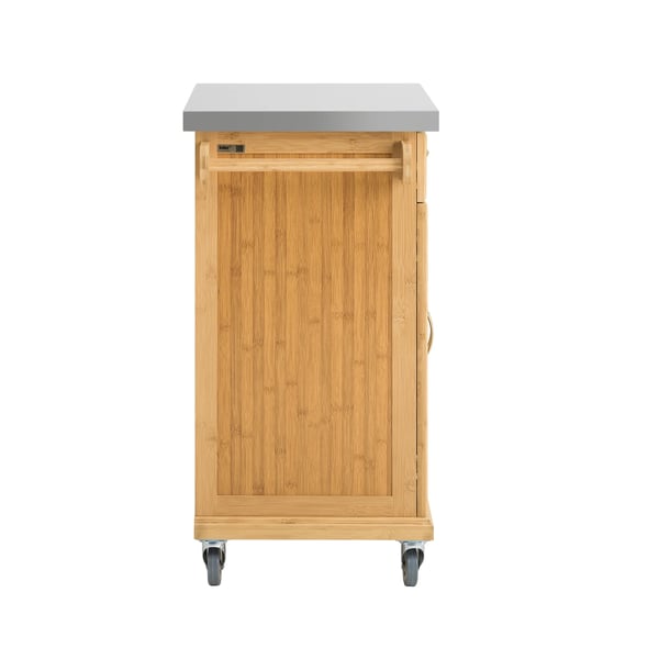 FKW13, keittiösaari pyörillä, keittiövaunu työtasolla, Light Coffee