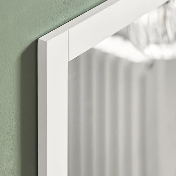 FRG129, Vægspejl til badeværelset, med hylde, hvid, B×H×D 40×49×10 cm