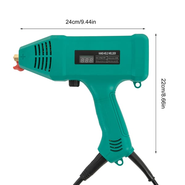 Kannettava hitsauslaite - MMA puikkohitsauskone - 220 V - 3000 W - 40% kuormitusjakso - Ø 1,6–3,2 mm puikot - 2 m johto - Setti maskilla - Khaki