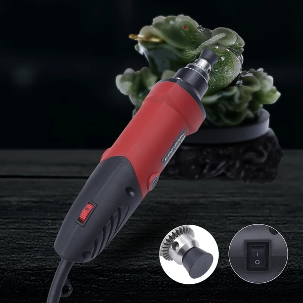 Sähköhiomakone - Kiillotuskone - 280 W - 26 000 r/min - Kompakti käsikäyttöinen - Hiontaan ja kiillotukseen - Punainen