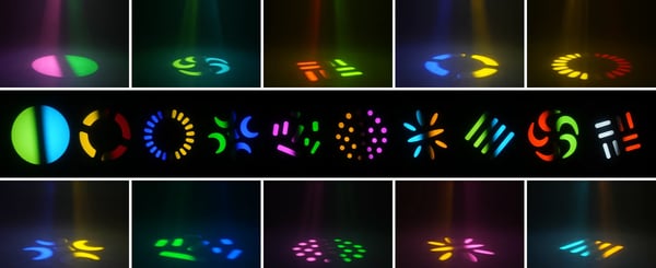 LED Moving Head Scenelys - 200W Beam - Hvid LED - DMX512/RDM 18 Kanaler - Auto/Lyd/Master-Slave - 90–240V - EU-stik