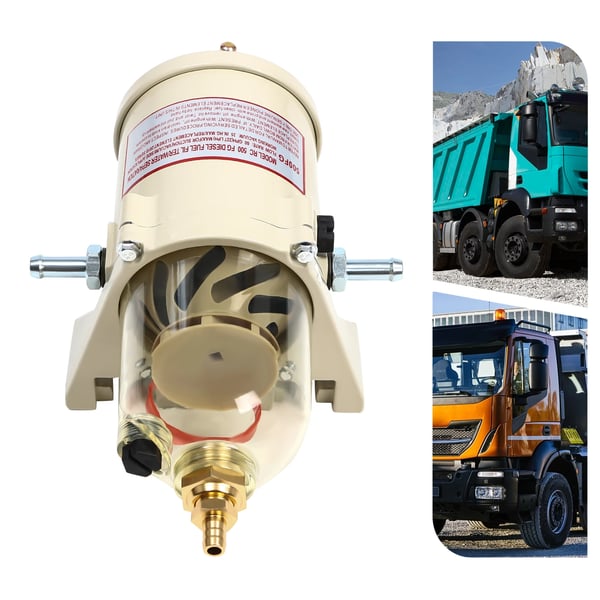 Polttoaine-vesierotin - 500FG/500FH diesel turbiinisuodatin - Merimoottoriin - Alumiiniseos - 1,7 kg - Monivärinen