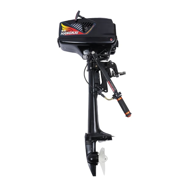 Påhængsmotor/Bådmotor - 3,6 hk 2-takt - 55 cc - Manuel tilt - Tank 1,5 L - 4000–5500 o/min - Propel 17 cm - Sort