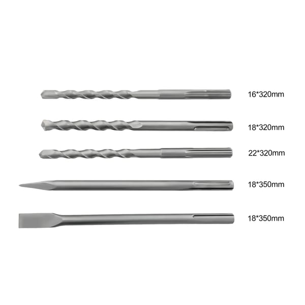 Nedbrydningshammer - Benzindrevet 33 cm³ 2-takt - Effekt 1000 W - Slagenergi 30 J - Slagfrekvens 2300–4000/min - Håndstart - Sort